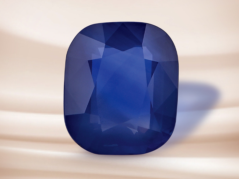 Natural blue sapphire gemstone
